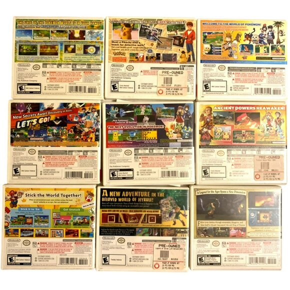 Vintage Nintendo 3DS Pokémon Sun Pikachu Super Mario Zelda 9 CASES ONLY NO GAMES - Picture 7 of 7